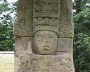 Detail aus Stele J in Quirigua.