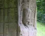 Detail von Stele A aus Quirigua